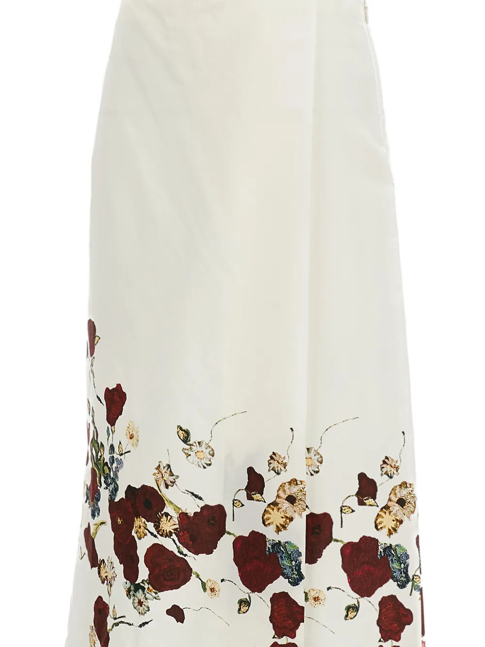 KHAITE Midi-jurk met bloemenprint Beige
