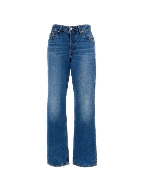 Levi's five-pocket faded jeans
