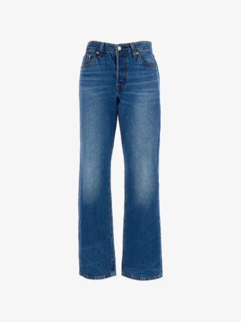 Levi's five-pocket faded jeans