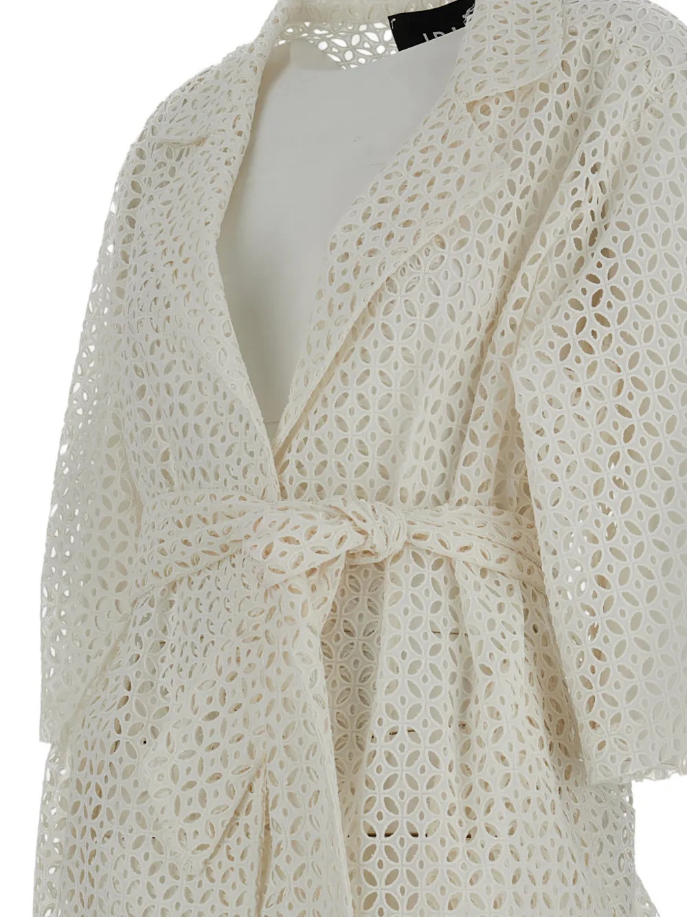  Irie' Crochet Belted Jacket - White 