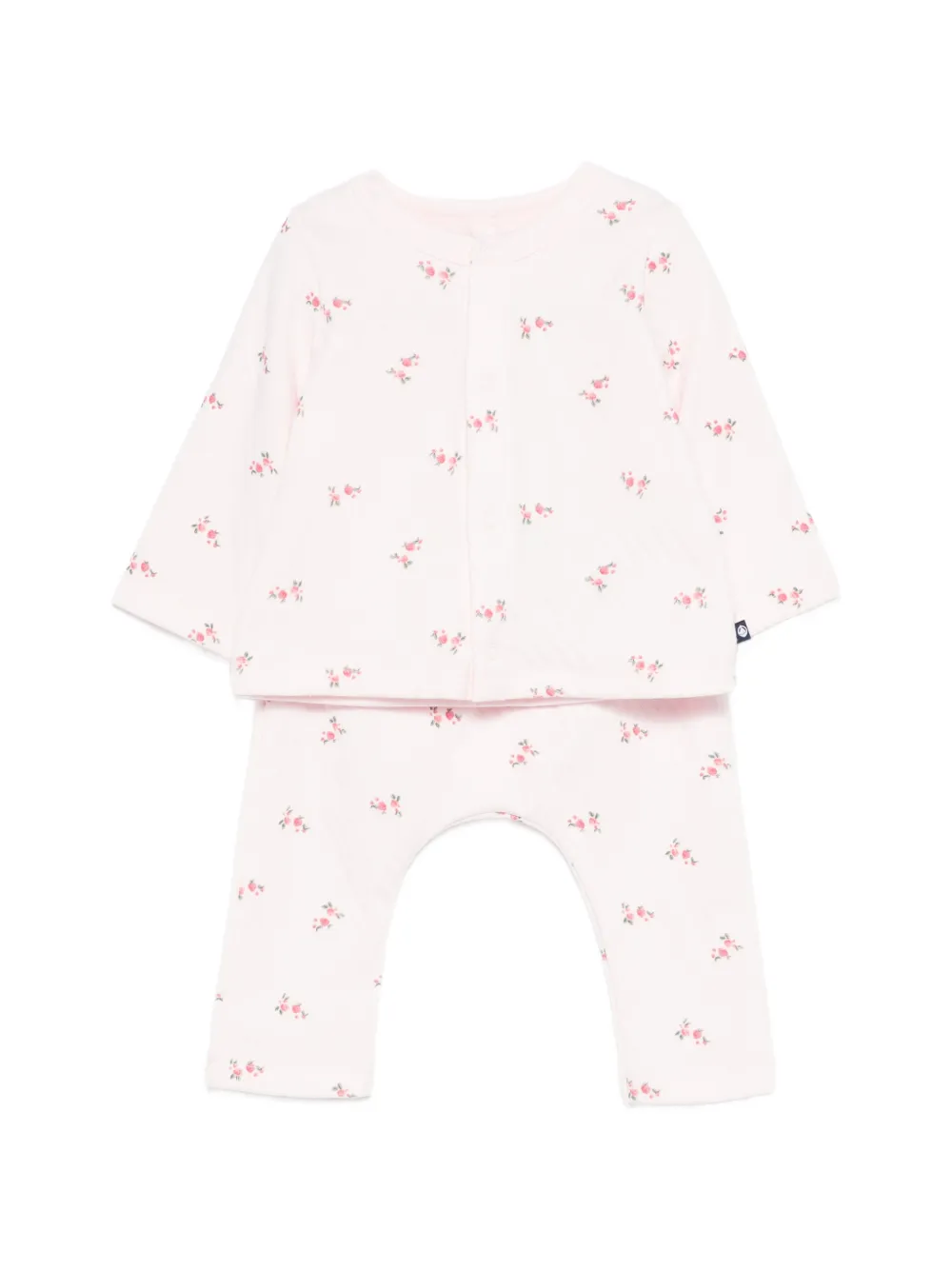 Petit Bateau floral-print trouser set - Rosa
