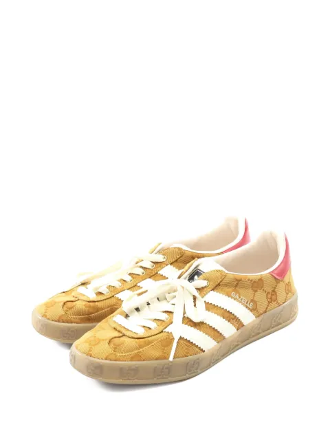 Gucci Pre-Owned x Adidas Gazelle GG monogram sneakers