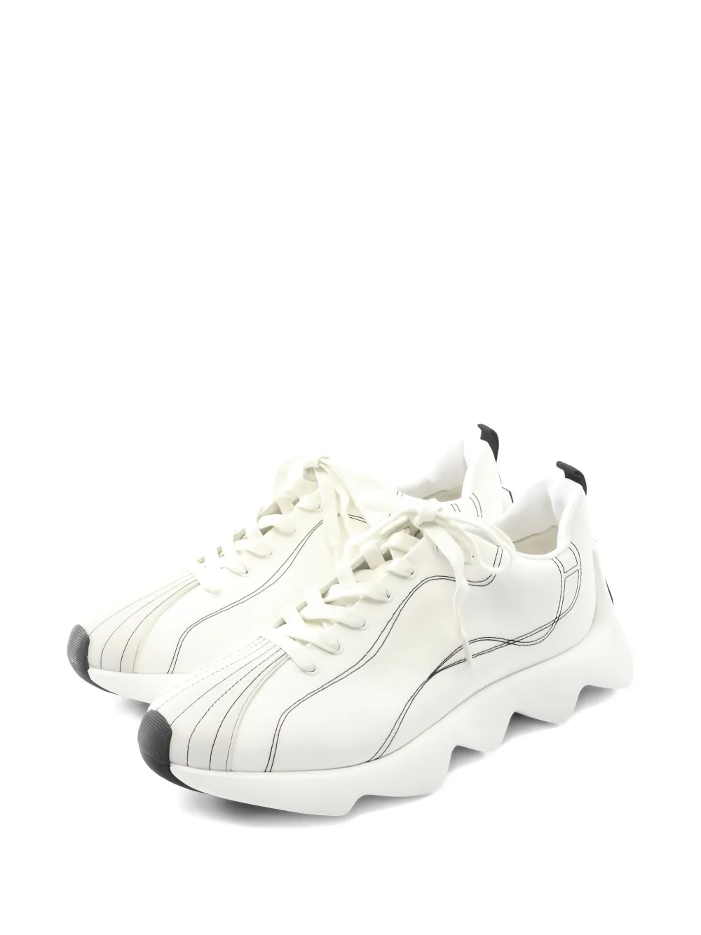 Hermès Pre-Owned 2010s Anvol fabric trainers - Weiß