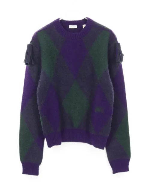 Burberry Pre-Owned Argyle tassel sweater