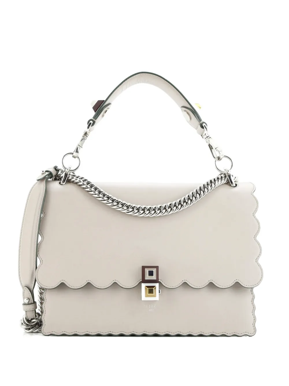 Fendi Pre-Owned Borsa a spalla Kan I media in pelle - Toni neutri