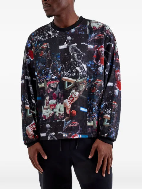 Jordan all-over-print crew-neck top