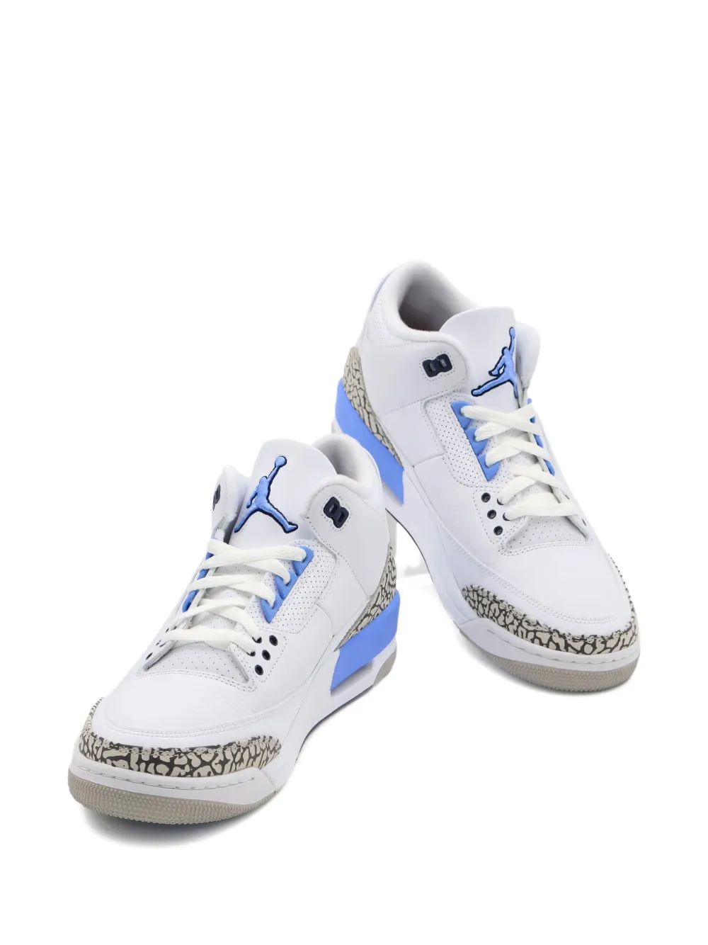 Jordan 3 UNC PE sneakers met patroon Wit