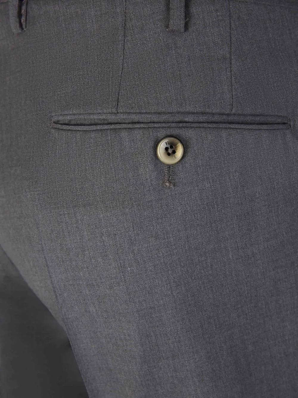 PT Torino Slim-fit wollen broek Grijs