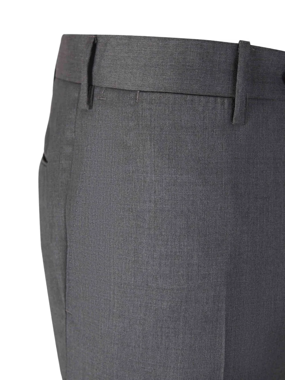 PT Torino Slim-fit wollen broek Grijs