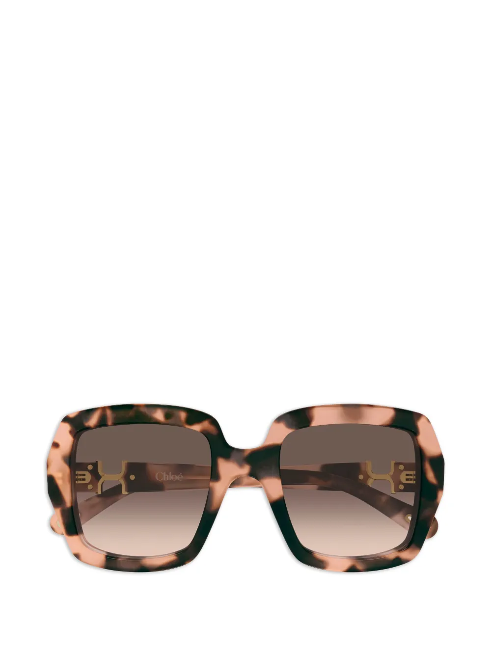 Chloé Eyewear oversized square-frame sunglasses - Marrone