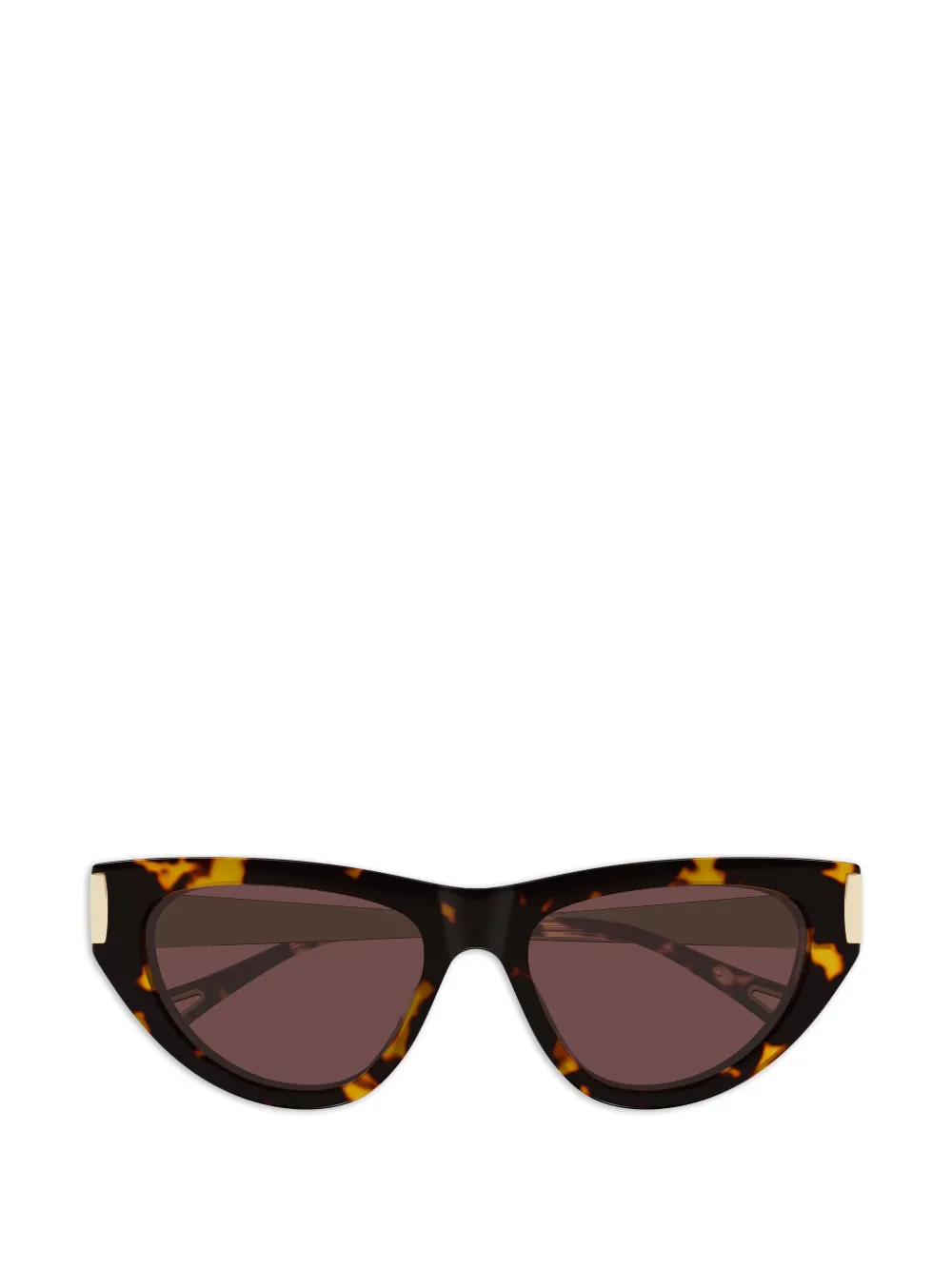 Chloé Eyewear cat-eye tortoiseshell-effect sunglasses - Marrone