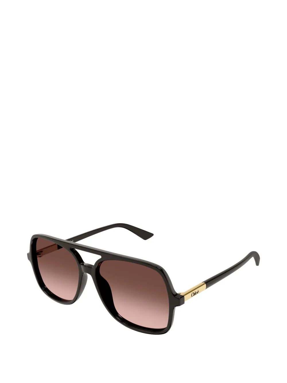 Chloé Eyewear Judy zonnebril met piloten montuur Zwart