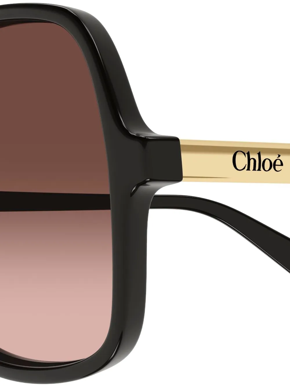 Chloé Eyewear Judy zonnebril met piloten montuur Zwart