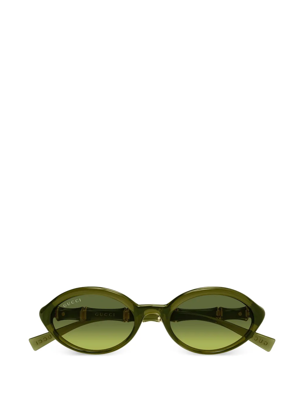 Gucci Eyewear Occhiali da sole ovali - Verde
