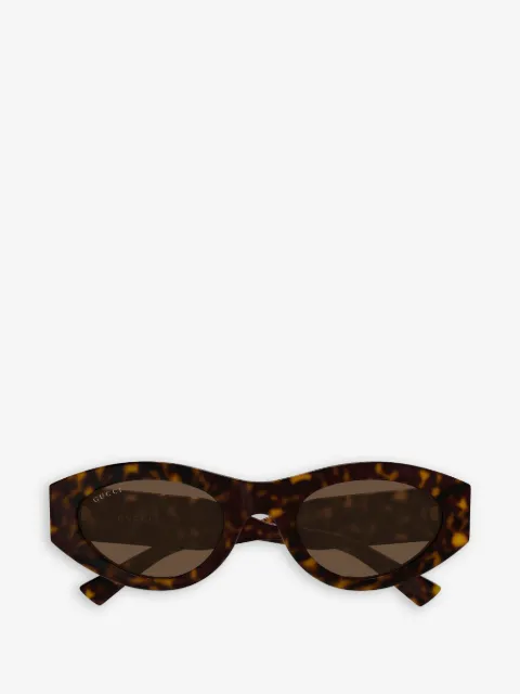 Gucci Eyewear lentes de sol con detalle de logo ovalado