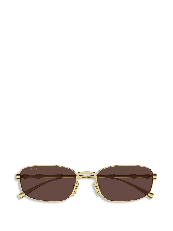 Gucci Eyewear スクエアフレーム サングラス | ゴールドトーン