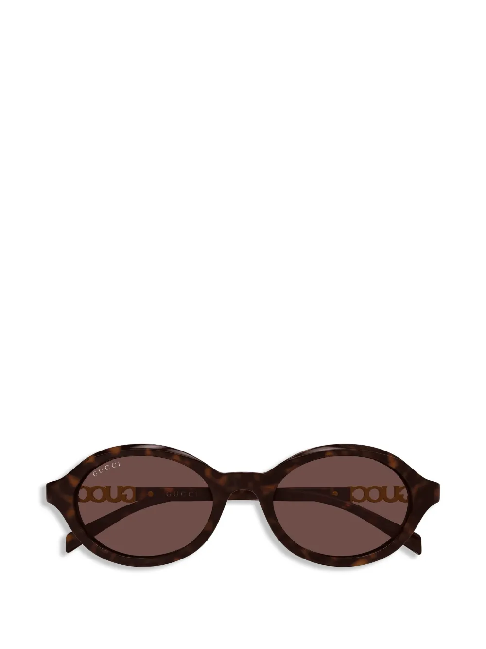 Gucci Eyewear Occhiali da sole geometrici tartarugati - Marrone