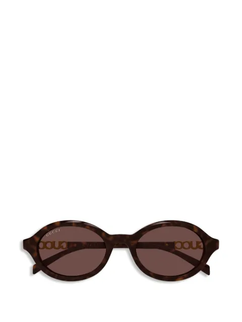 Gucci Eyewear oval logo sunglasses