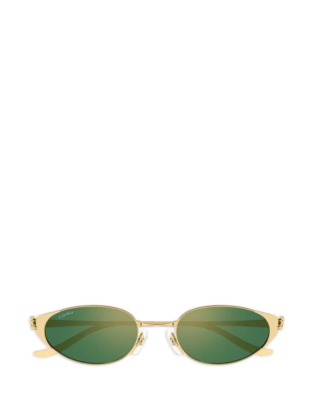 Cartier Eyewear Occhiali da sole ovali - Oro