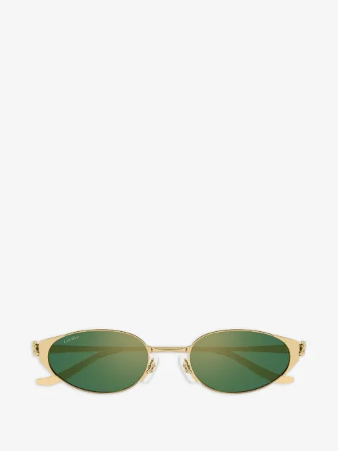 Cartier Eyewear солнцезащитные очки в овальной оправе