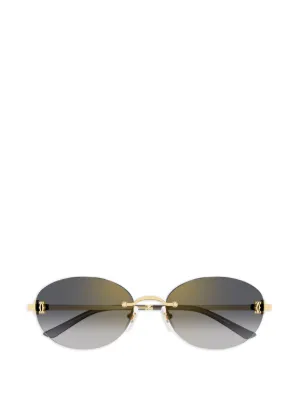 Cartier Eyewear Décor C リムレス サングラス | ゴールドトーン