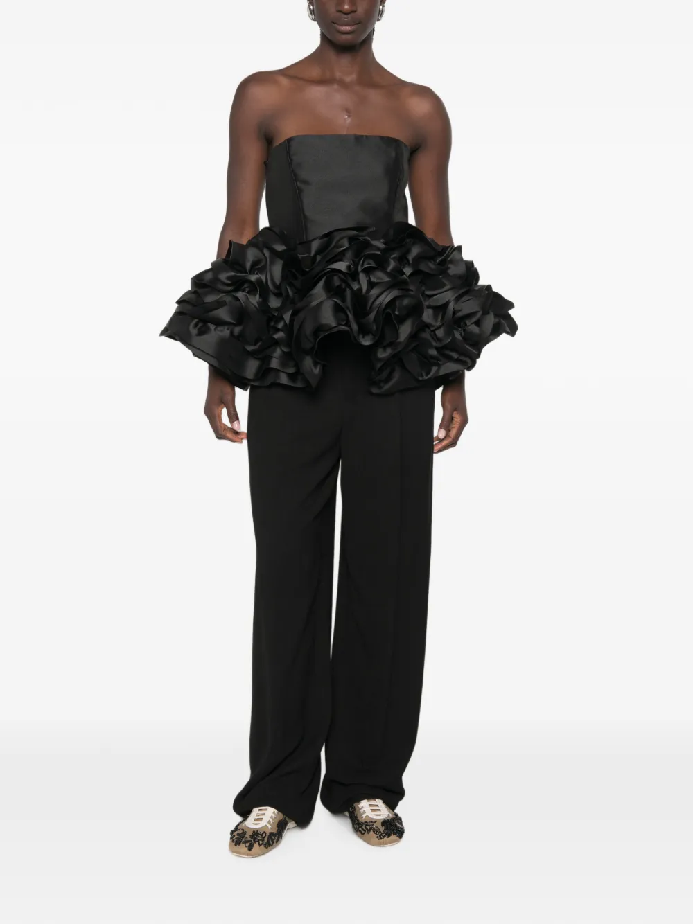  Marques'almeida Strapless Top - Negro 