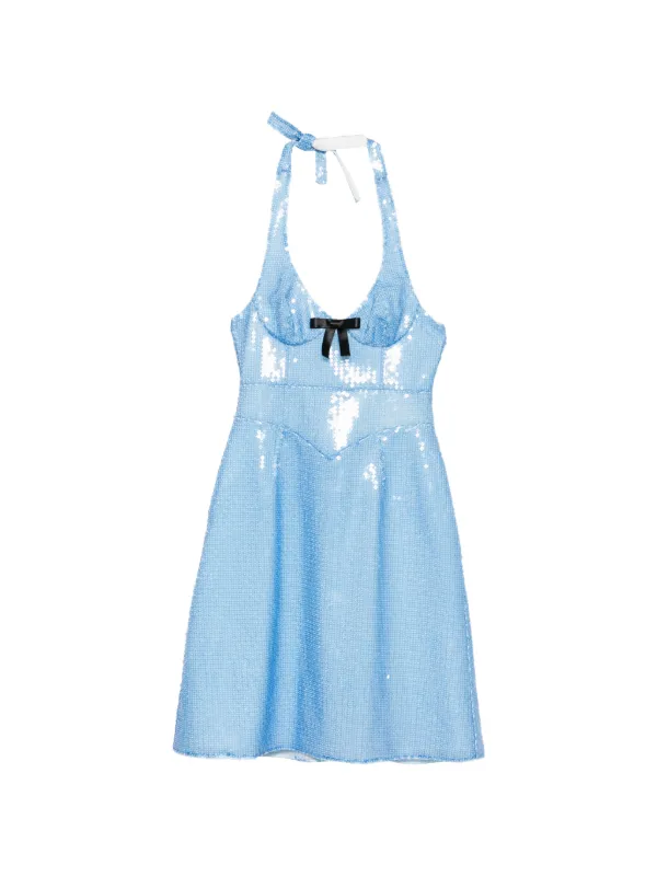 Shushu/Tong Sequin-embellishment Midi Dress in Blue