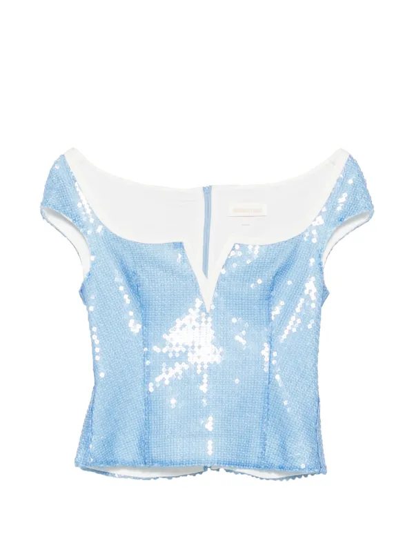 Shushu/Tong Sequin-embellishment Top in Blue
