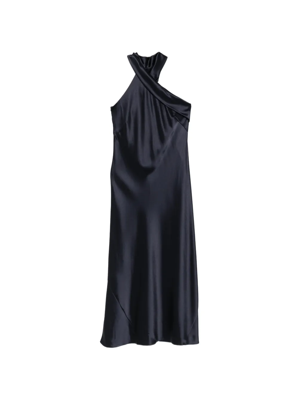 Galvan London Pandora satin midi dress - Blu