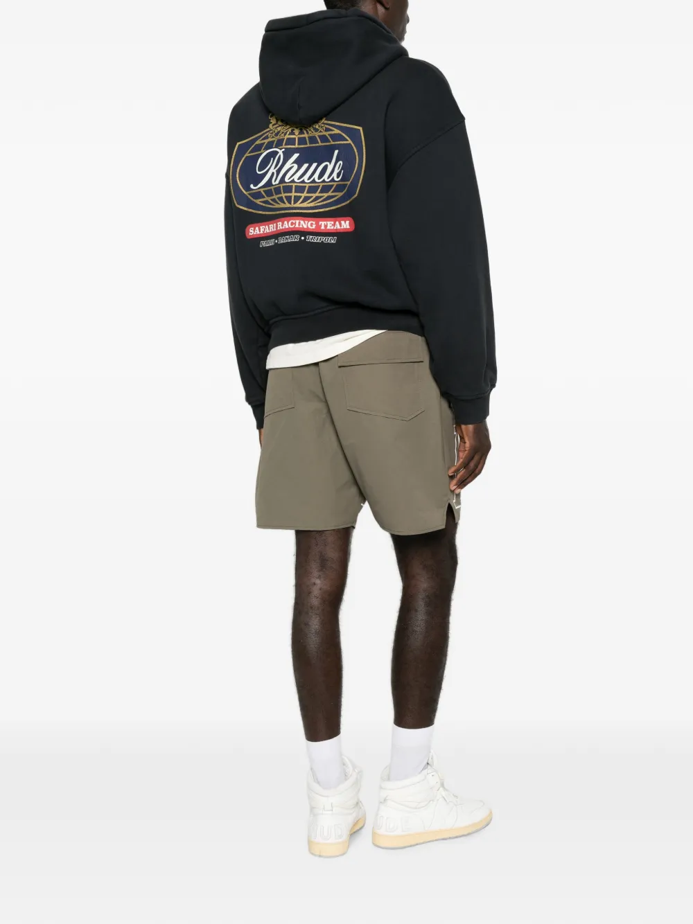 RHUDE Safari Crest hoodie met rits Blauw