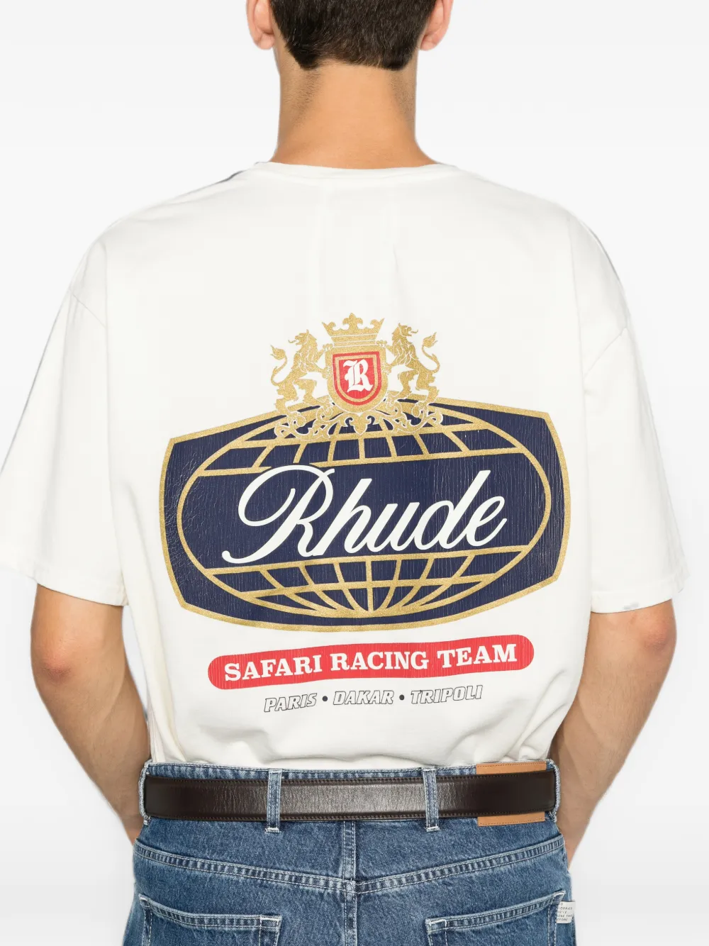 RHUDE Safari Crest T-shirt met korte mouwen Beige
