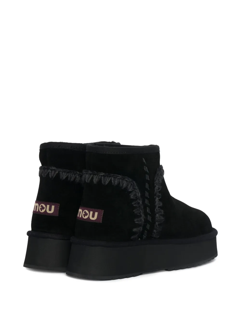 Mou round-toe platform boots Zwart