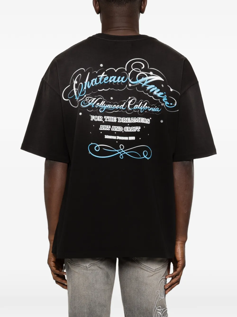 AMIRI Ma Core T-shirt met grafische print Zwart