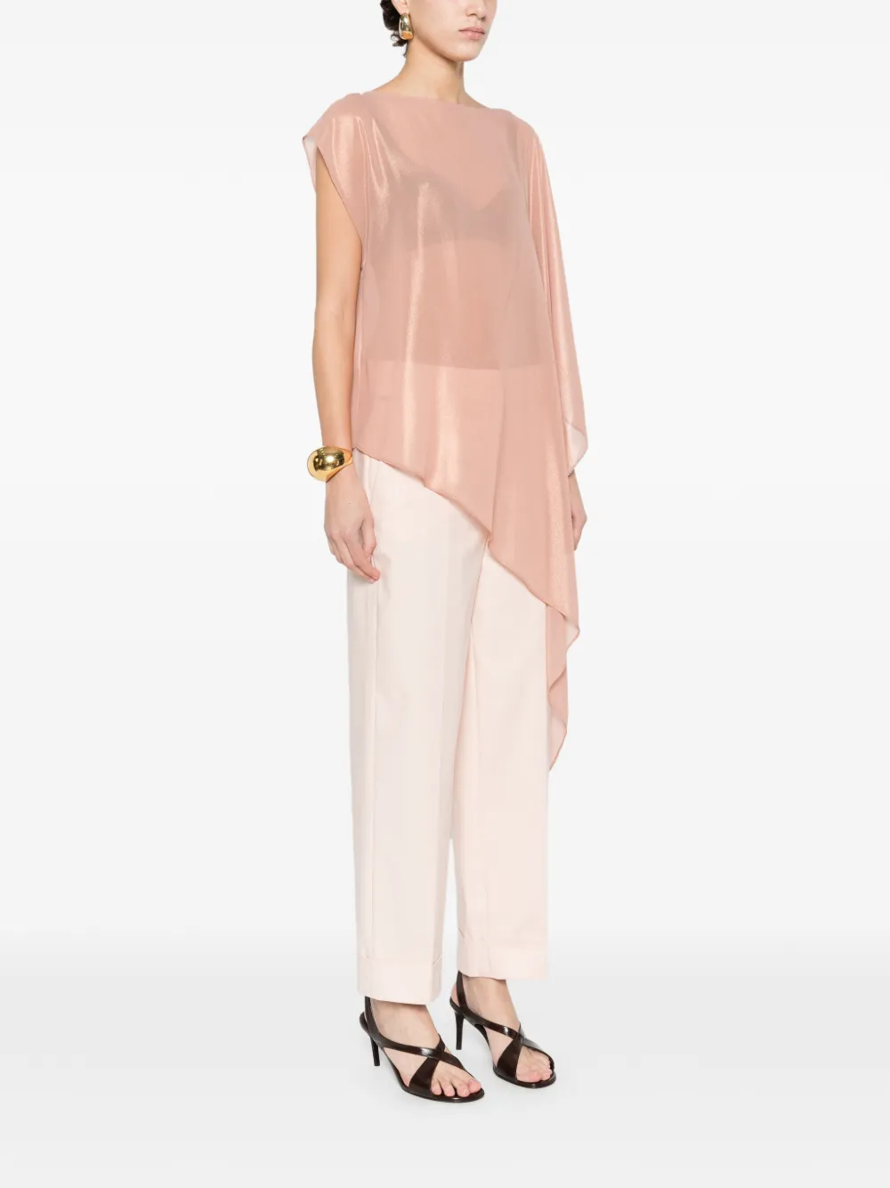 Peserico Asymmetrische blouse Roze