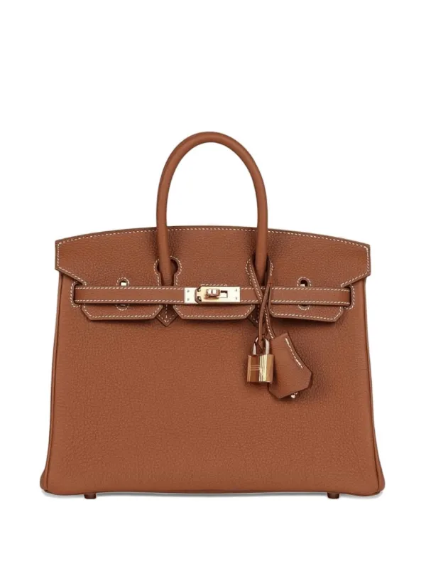 Hermès Pre-Owned 2025 バーキン 25 レザーハンドバッグ | ブラウン