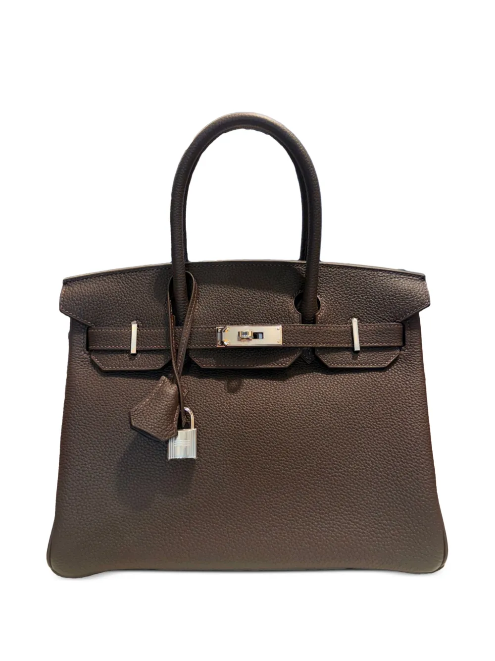 Hermès Pre-Owned Borsa tote Birkin 30 in pelle 2055 - Marrone