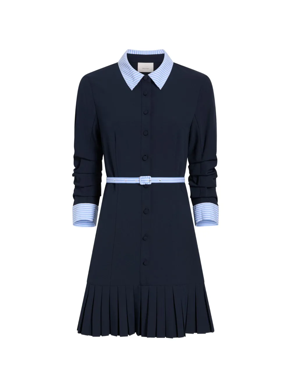 Cinq A Sept Lucilla striped pleated mini dress - Blu