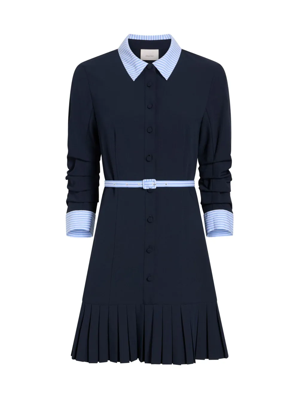 Lucilla Striped Pleated Mini Dress