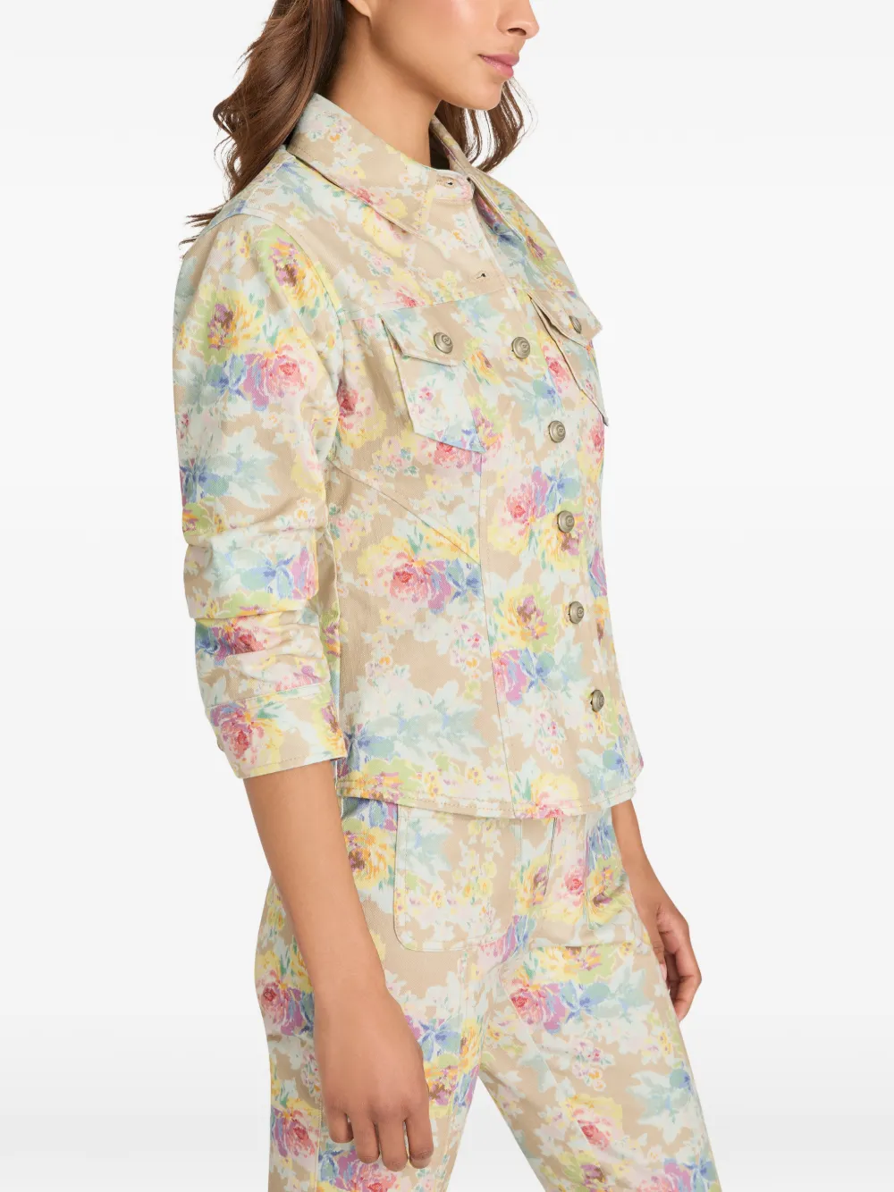Canyon Ikat Bouquet Denim Jacket