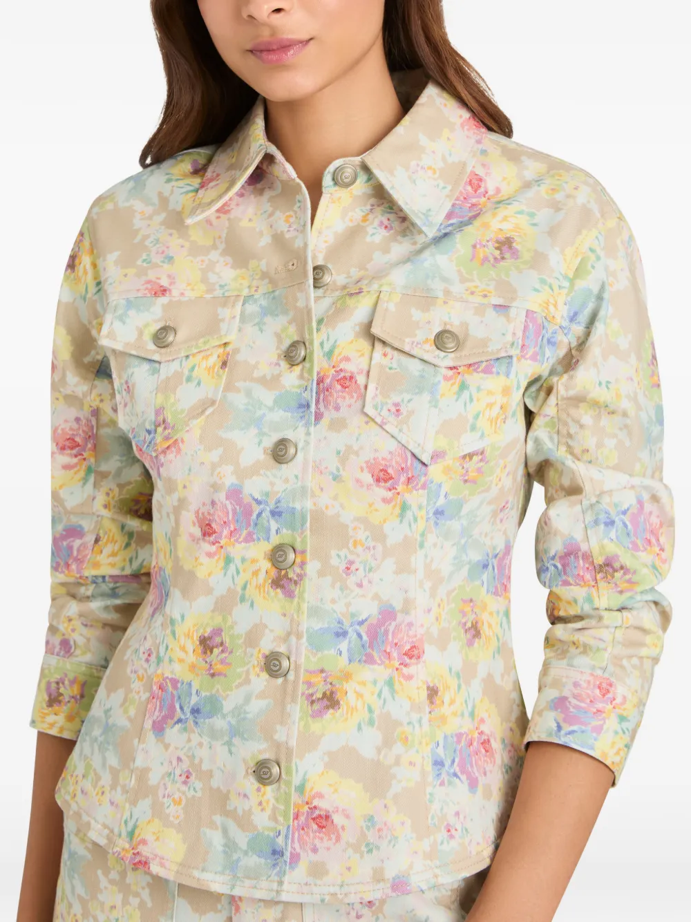 Canyon Ikat Bouquet Denim Jacket