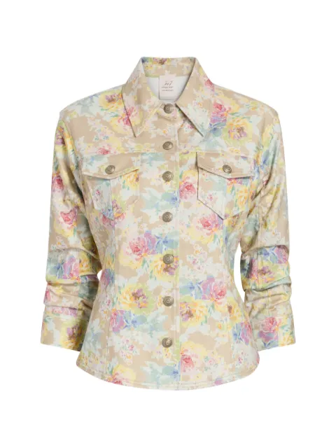 Cinq A Sept Canyon Ikat Bouquet denim jacket