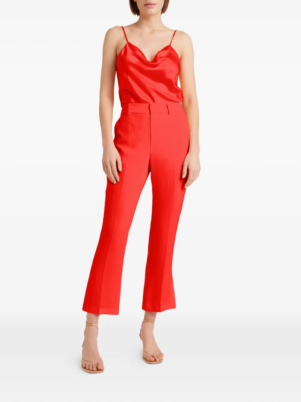  Cinq A Sept Cropped Trousers - Red 