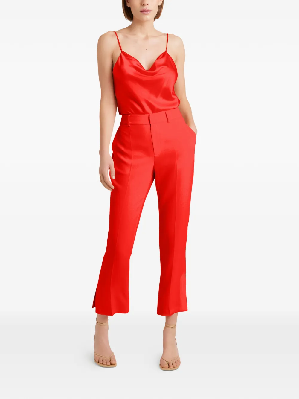  Cinq A Sept Cropped Trousers - Red 