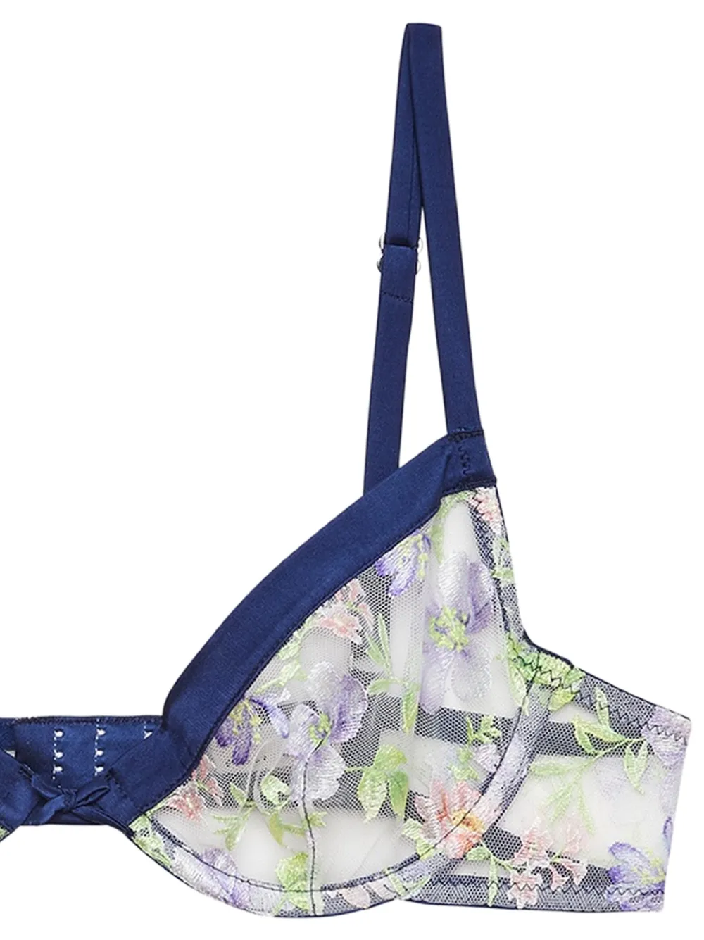 Fleur Du Mal Bh met borduurwerk Blauw