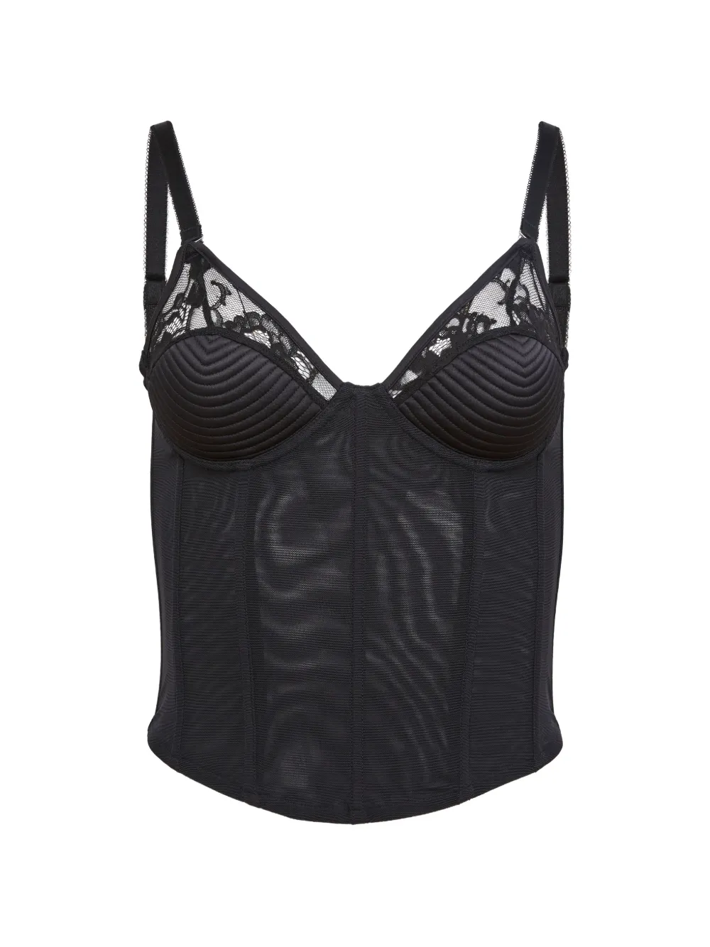 Fleur Du Mal Corsetto in pizzo - Nero