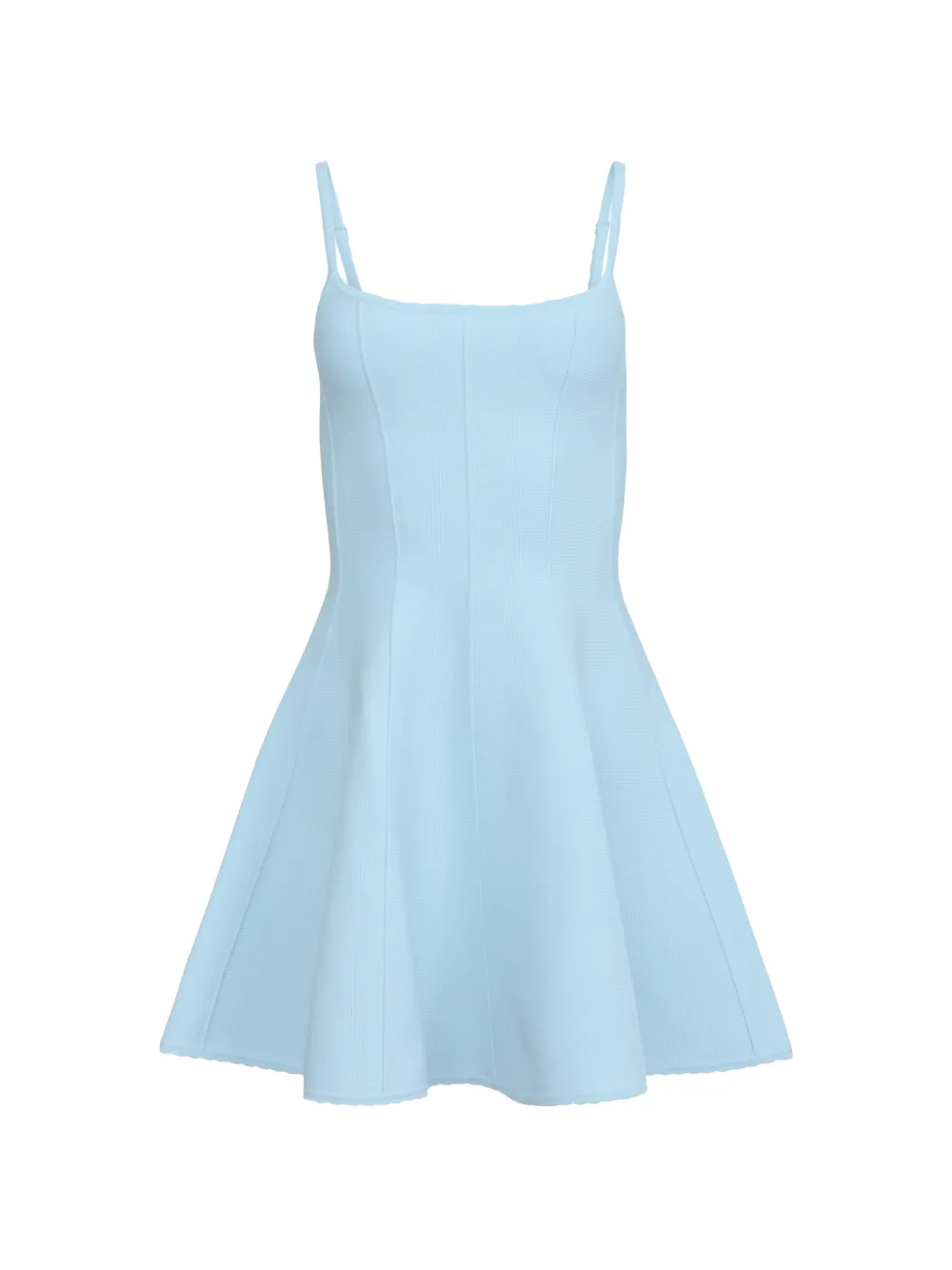 Fleur Du Mal Abito corto svasato stile corsetto - Blu