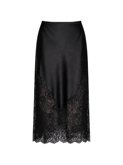 Fleur Du Mal Juliet lace-trim midi skirt