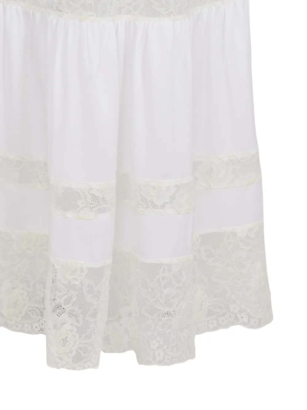 Fleur Du Mal Juliet maxi-rok met kant Wit