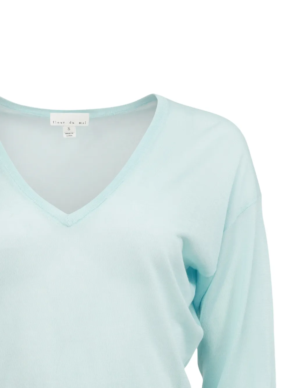 Fleur Du Mal Top met V-hals - Groen