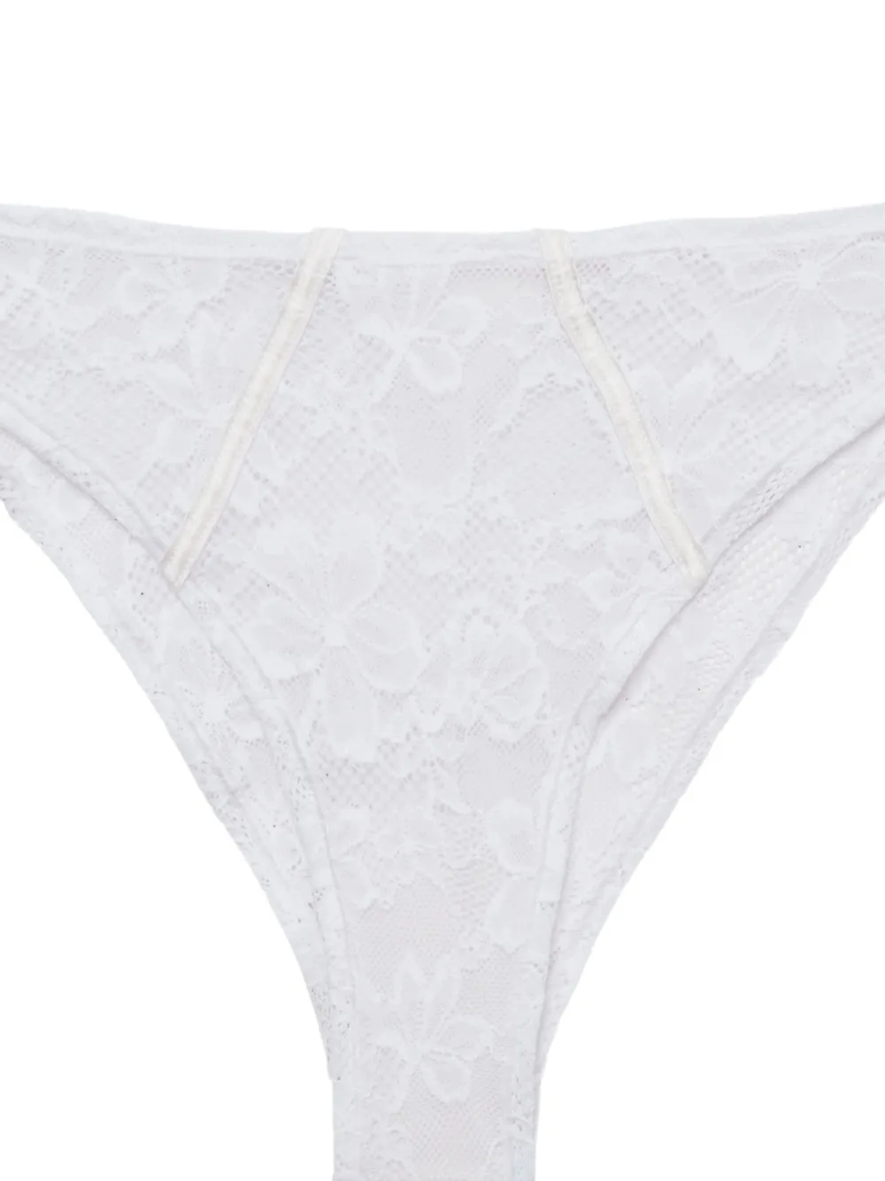  Fleur Du Mal Le Stretch Cheeky Briefs - White 